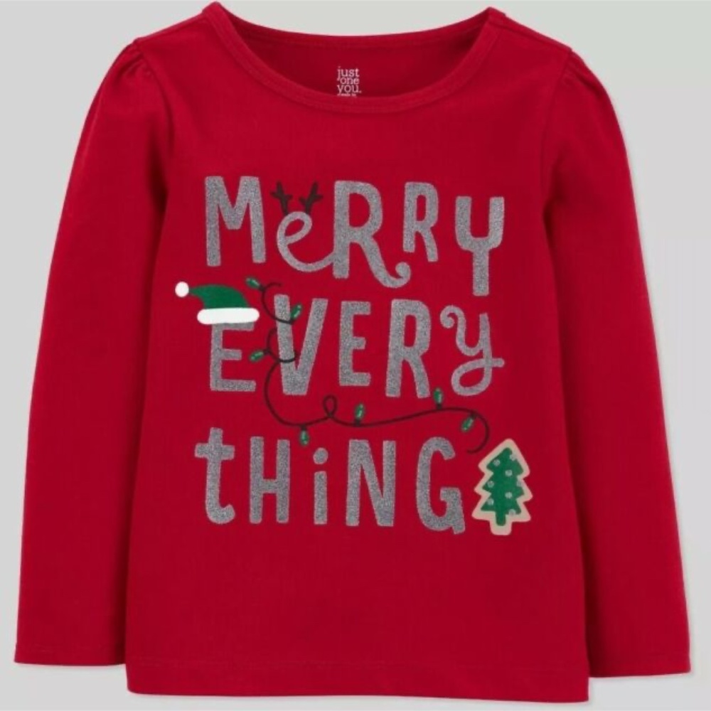Girls Carter’s 18 Month Christmas Top NWT